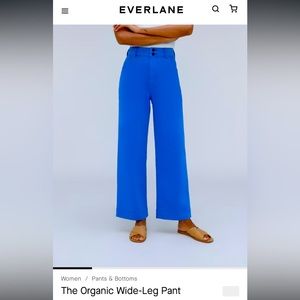 Everlane wide leg organic cotton pant